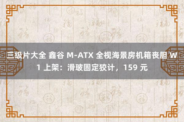 三级片大全 鑫谷 M-ATX 全视海景房机箱丧胆 W1 上架：滑玻固定狡计，159 元