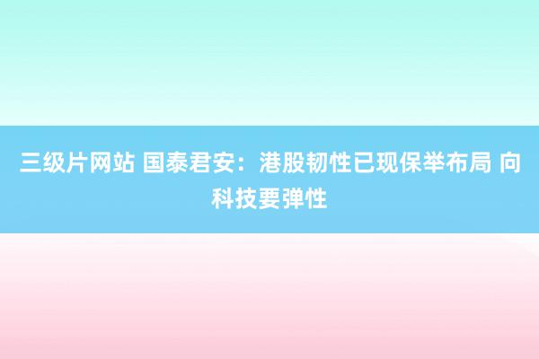 三级片网站 国泰君安：港股韧性已现保举布局 向科技要弹性