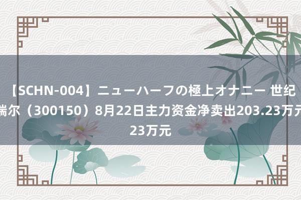 【SCHN-004】ニューハーフの極上オナニー 世纪瑞尔（300150）8月22日主力资金净卖出203.23万元