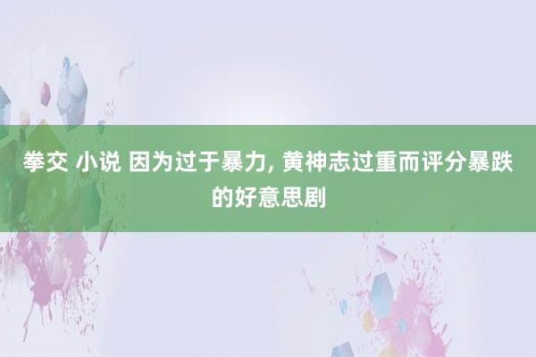 拳交 小说 因为过于暴力, 黄神志过重而评分暴跌的好意思剧